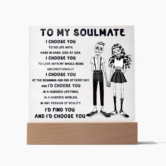 Soulmate-Hundred Lifetimes-Acrylic Plaque