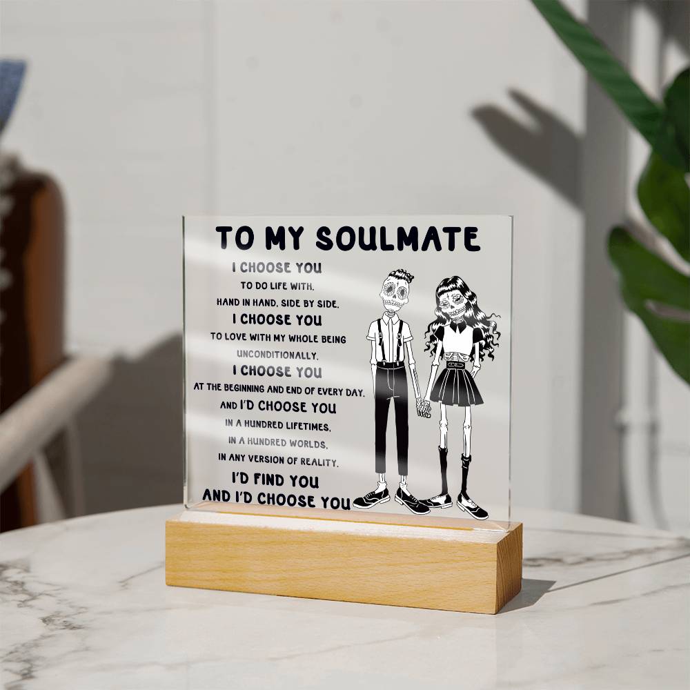 Soulmate-Hundred Lifetimes-Acrylic Plaque