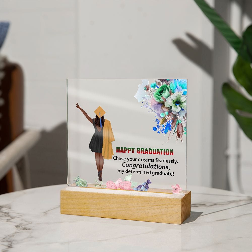 Happy Graduation, Square Acrylic Plaque Beautiful Graduation Gift