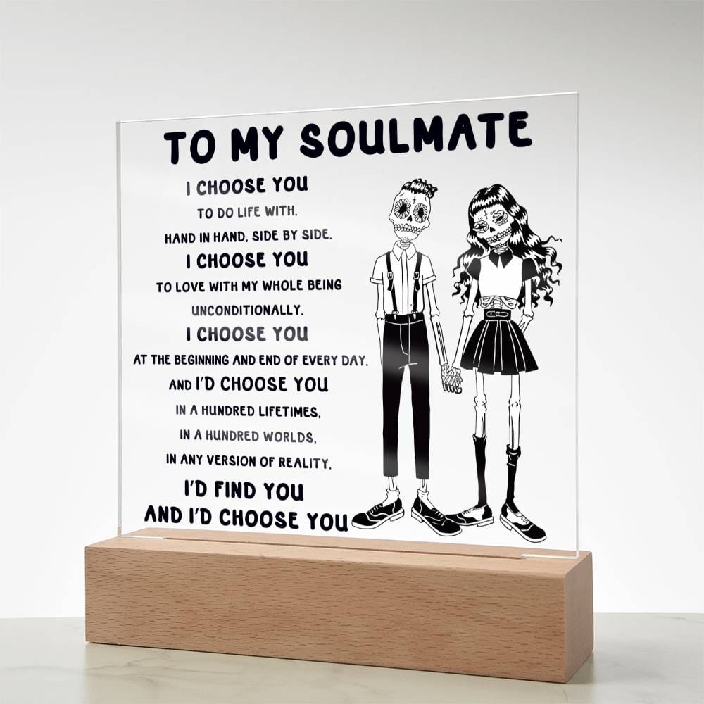 Soulmate-Hundred Lifetimes-Acrylic Plaque