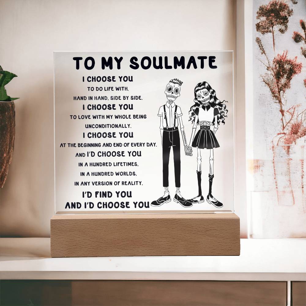 Soulmate-Hundred Lifetimes-Acrylic Plaque