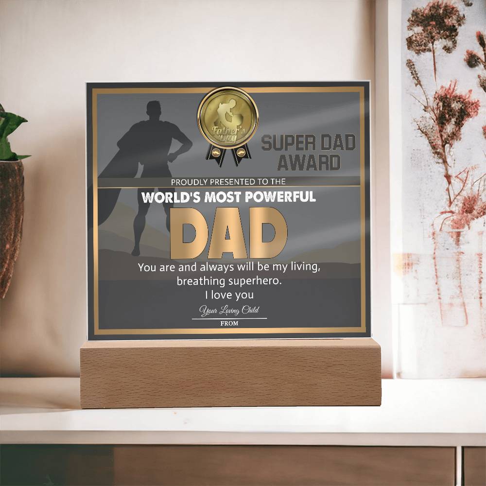 Dad-Super Dad Award-Acrylic