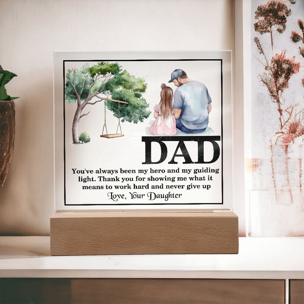 Super Gift For Dad, Square Acrylic Plaque, Amazing Gift For Dad