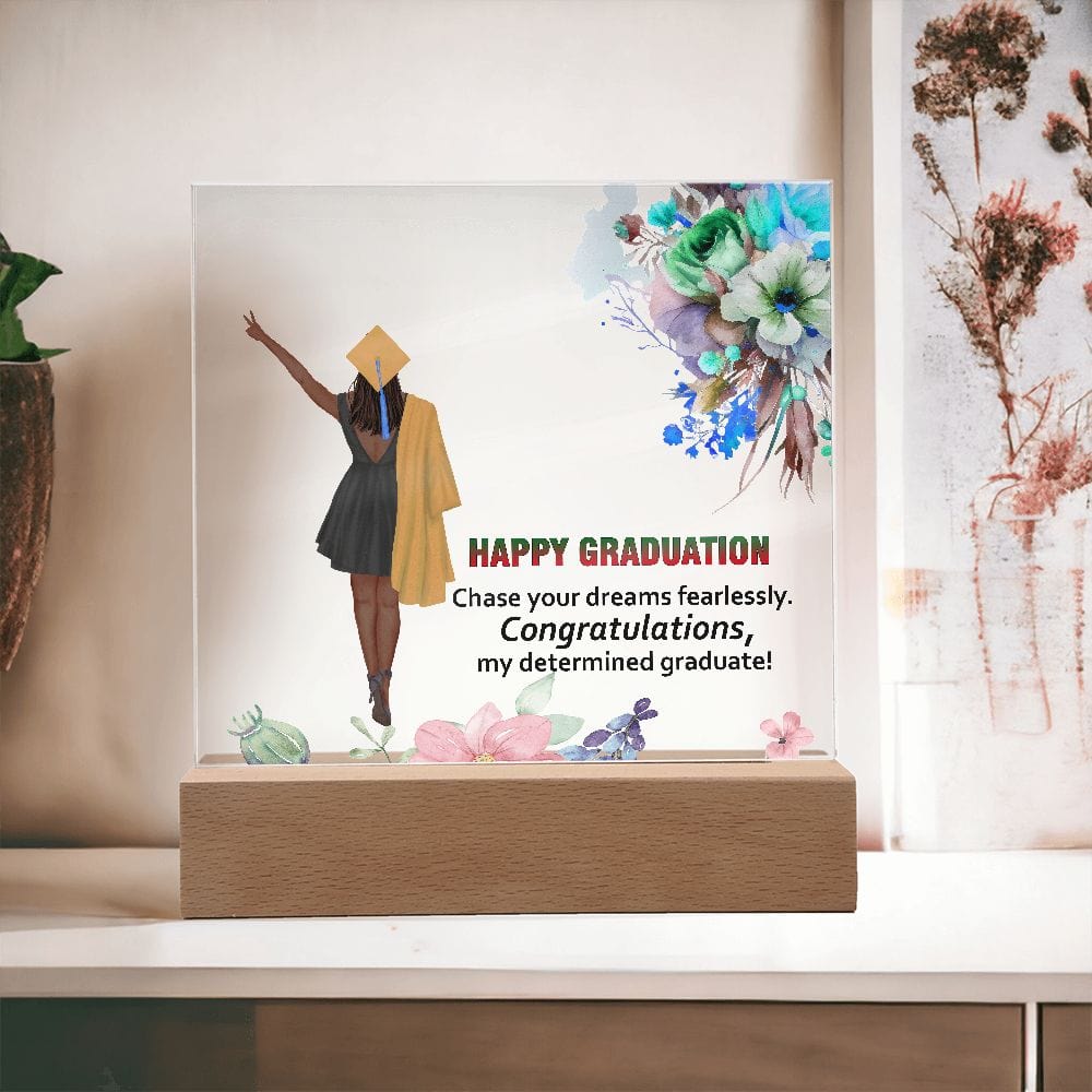 Happy Graduation, Square Acrylic Plaque Beautiful Graduation Gift