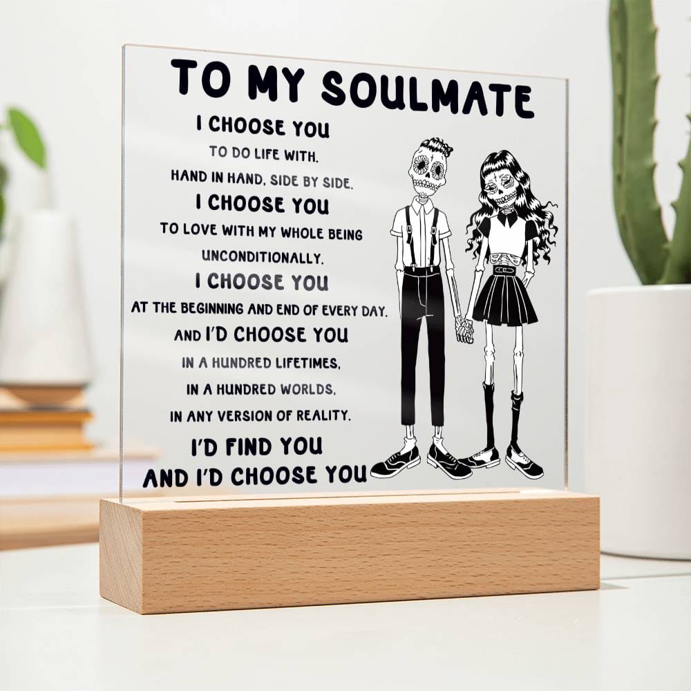 Soulmate-Hundred Lifetimes-Acrylic Plaque