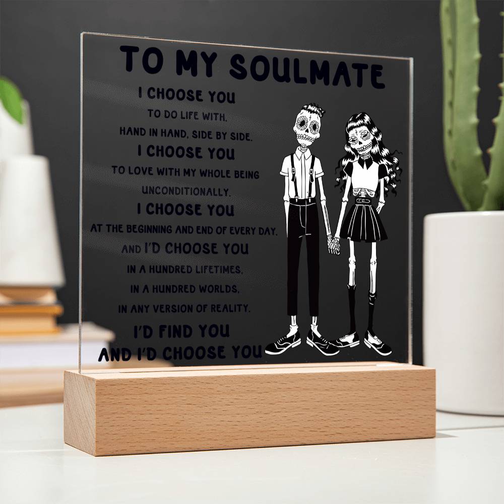 Soulmate-Hundred Lifetimes-Acrylic Plaque