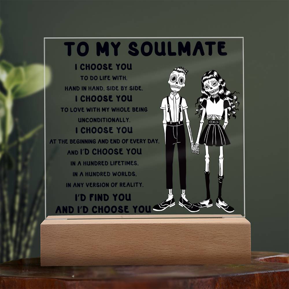 Soulmate-Hundred Lifetimes-Acrylic Plaque