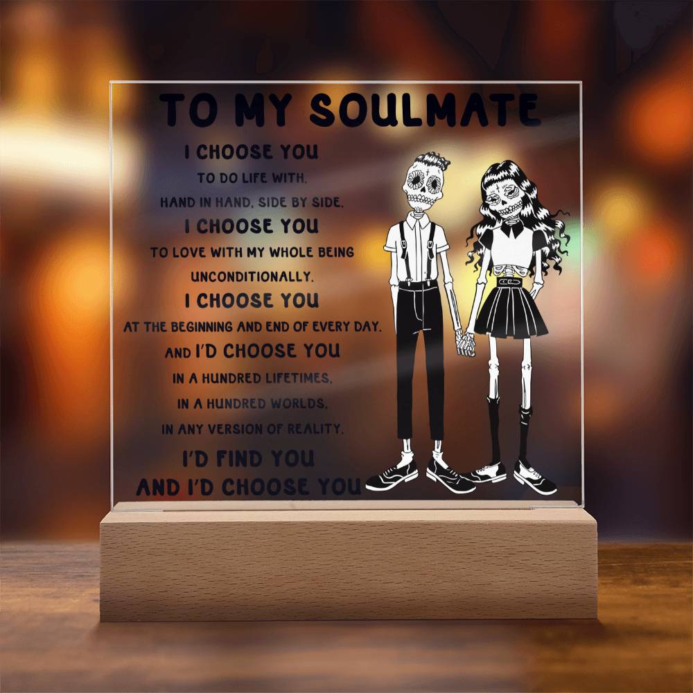 Soulmate-Hundred Lifetimes-Acrylic Plaque