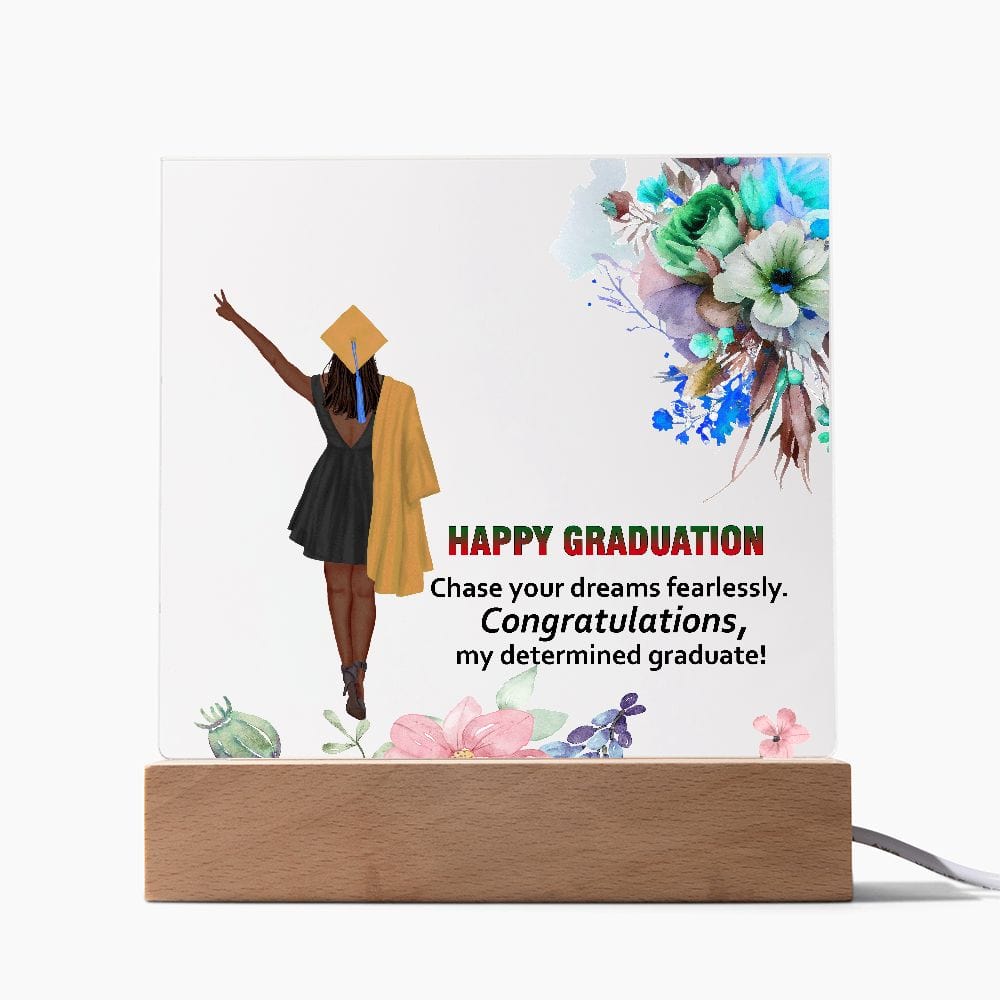 Happy Graduation, Square Acrylic Plaque Beautiful Graduation Gift