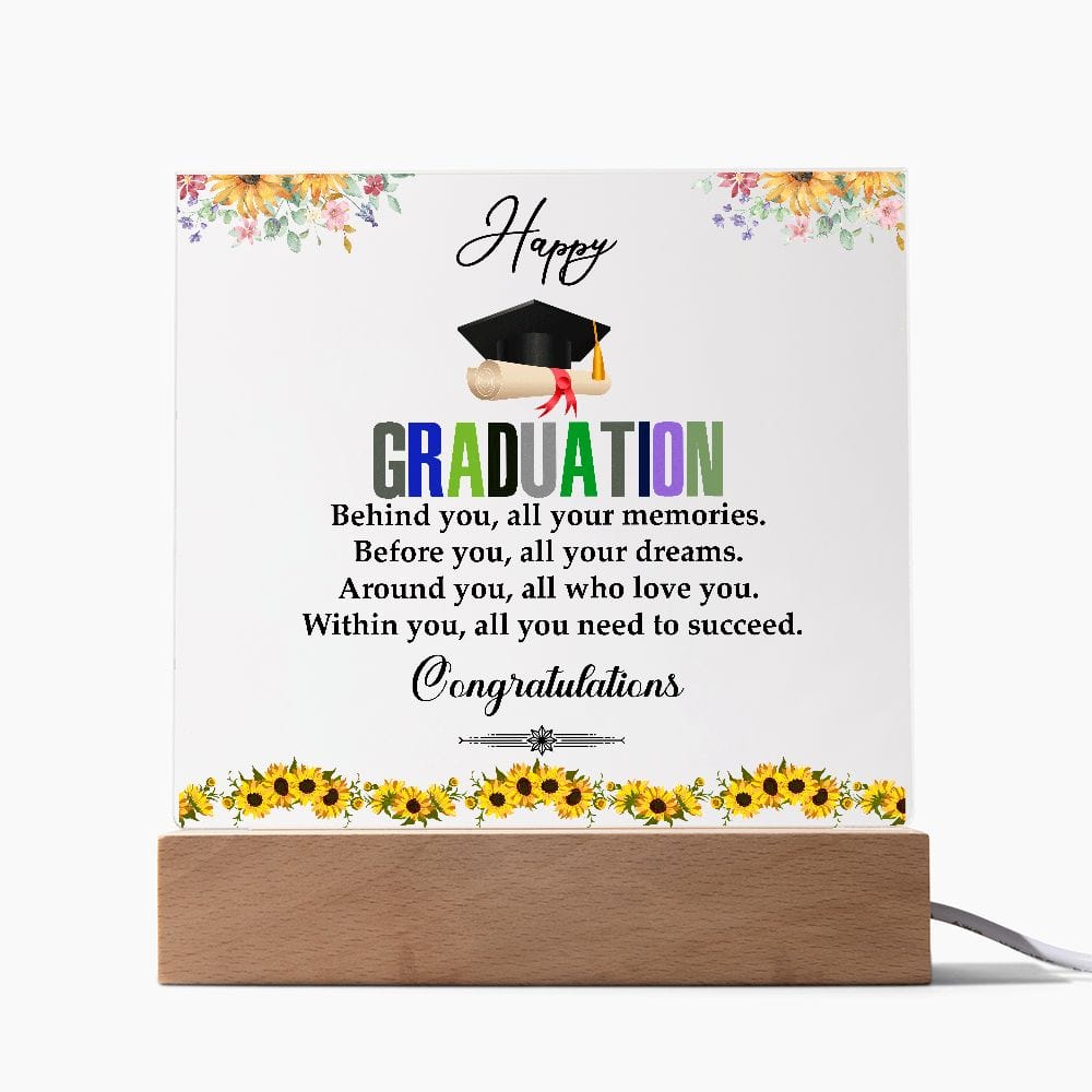 Happy Graduation Gift, Square Acrylic Plaque Best Gift for Graduation