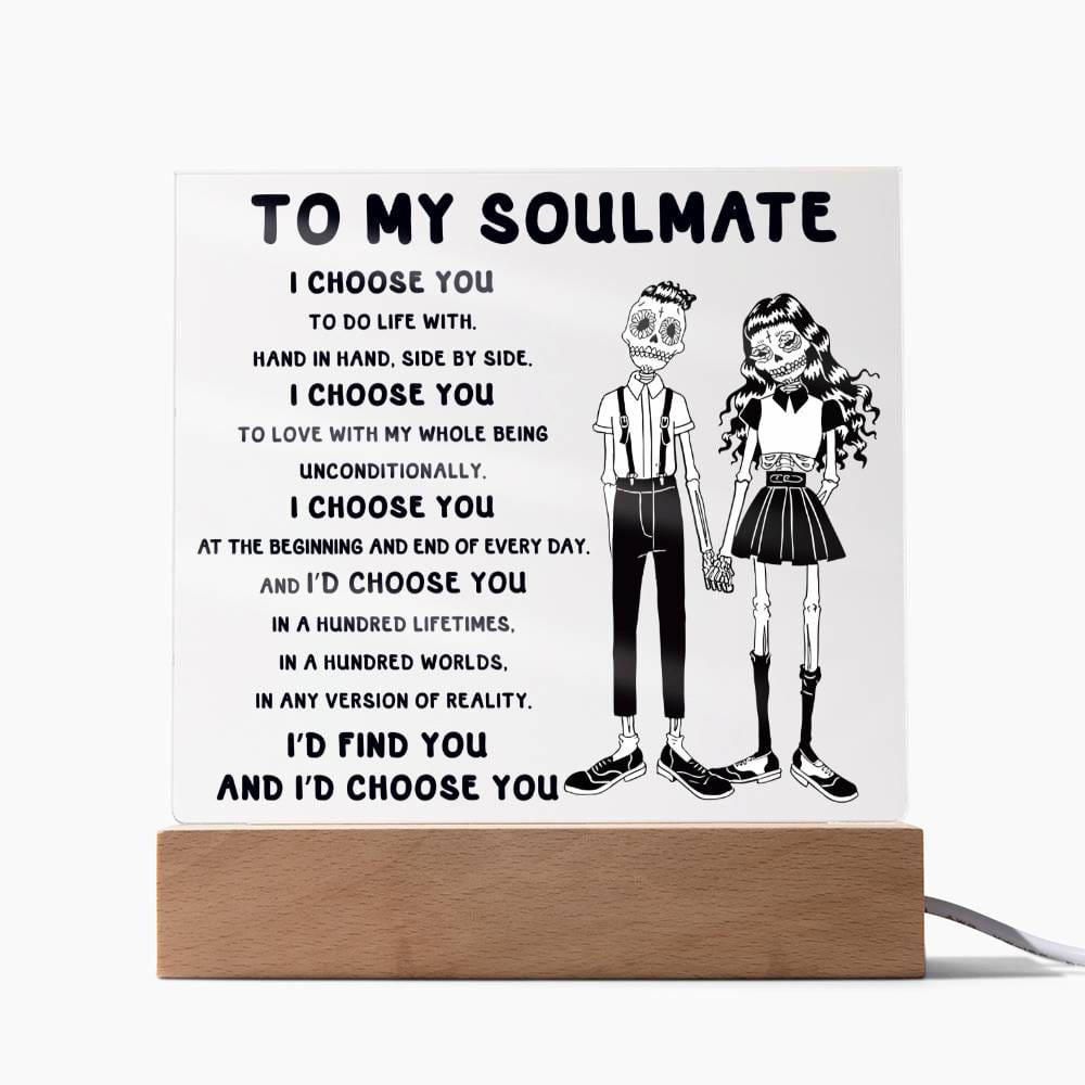 Soulmate-Hundred Lifetimes-Acrylic Plaque