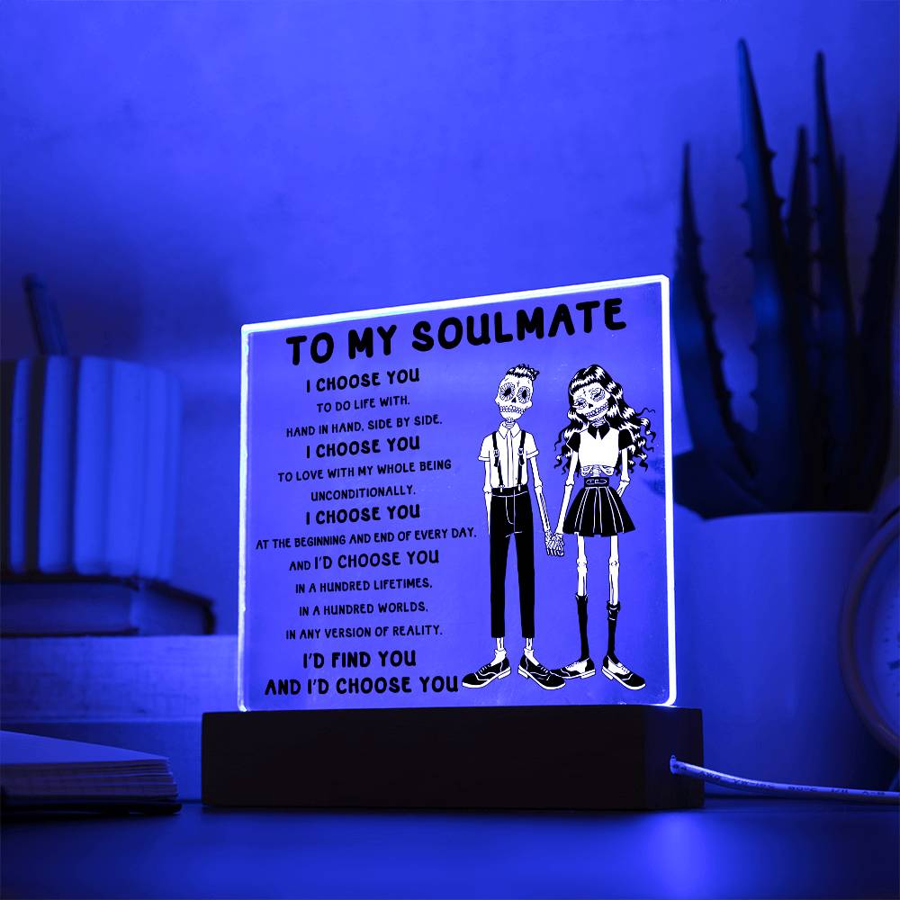 Soulmate-Hundred Lifetimes-Acrylic Plaque