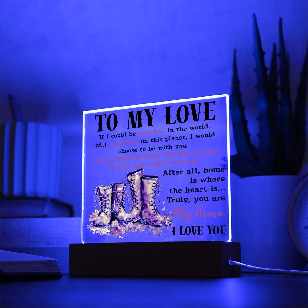 My Love- My Home Acrylic