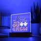 The Boo Crew Best Gift for Halloween, Square Acrylic Plaque!