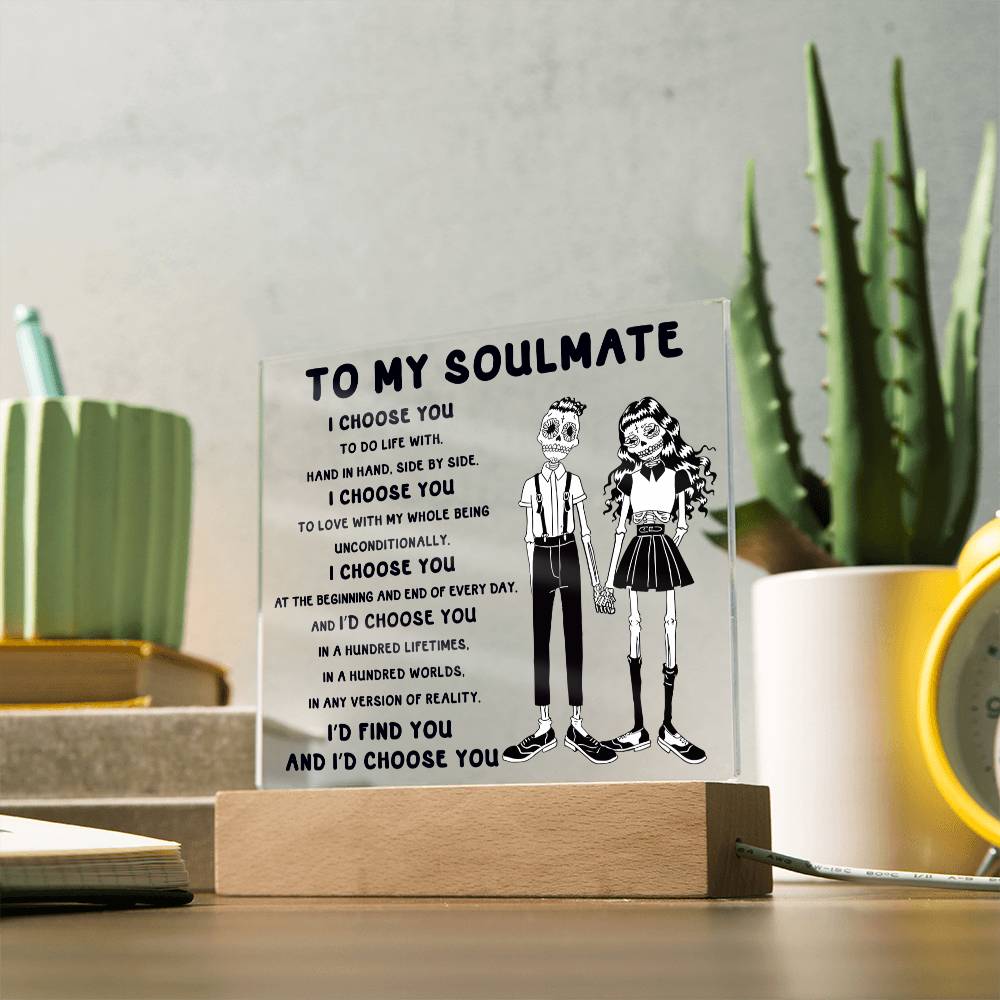 Soulmate-Hundred Lifetimes-Acrylic Plaque