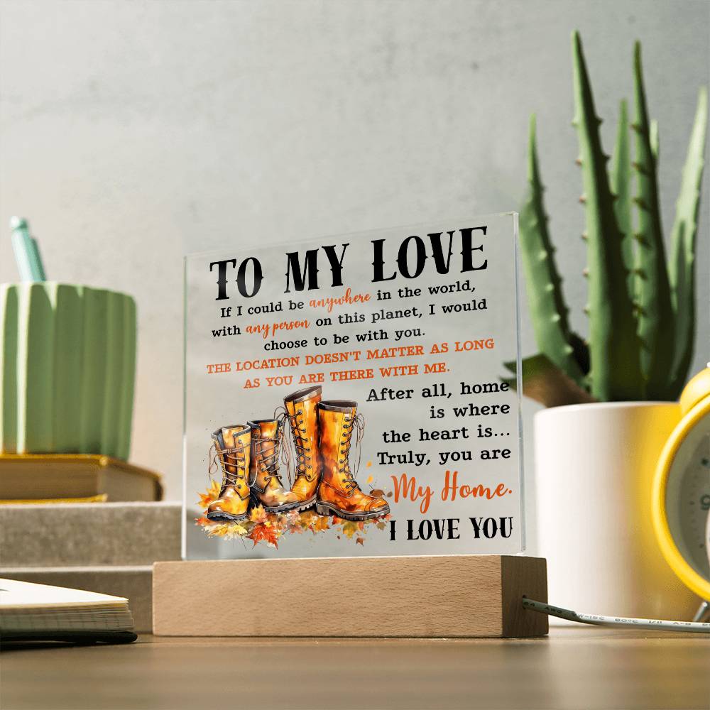 My Love- My Home Acrylic
