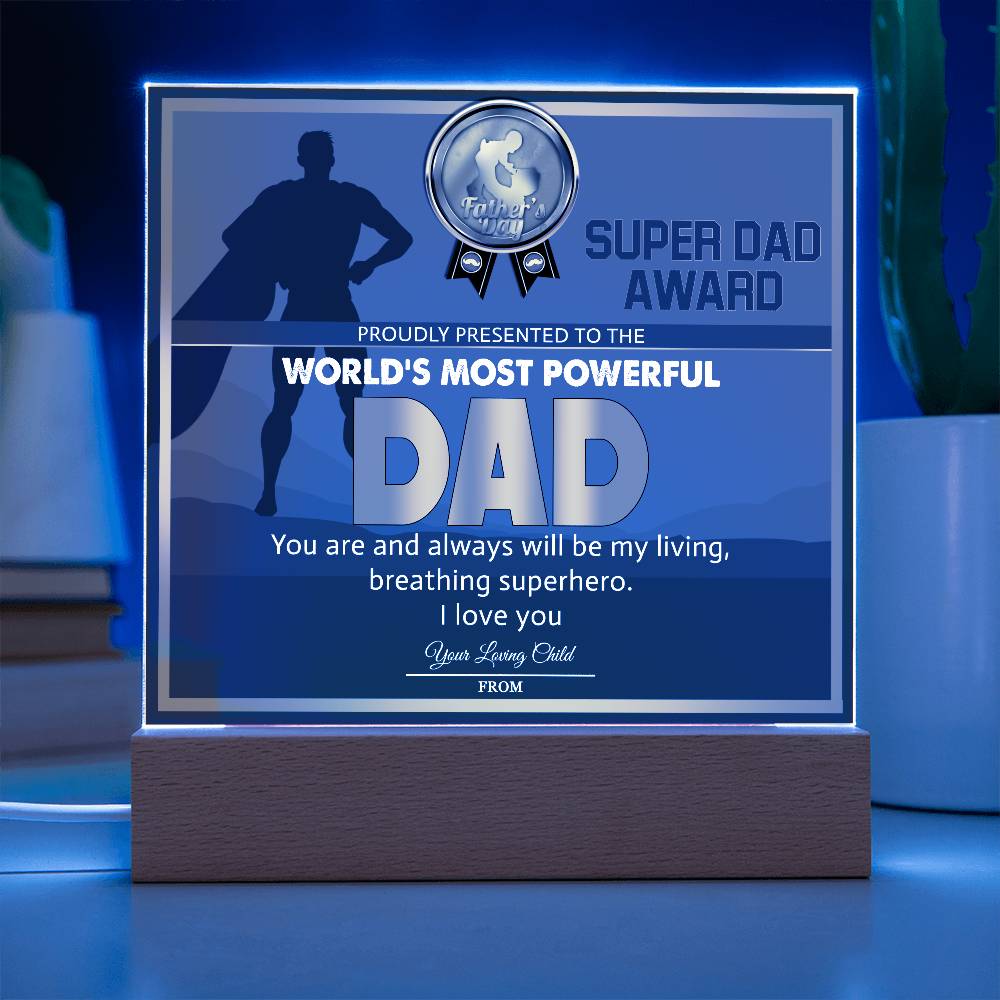 Dad-Super Dad Award-Acrylic