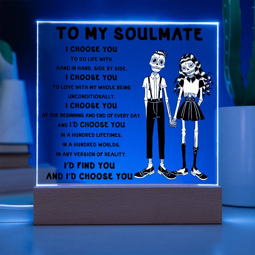 Soulmate-Hundred Lifetimes-Acrylic Plaque