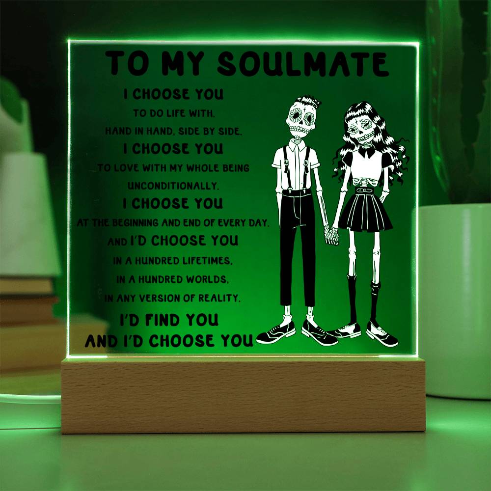 Soulmate-Hundred Lifetimes-Acrylic Plaque