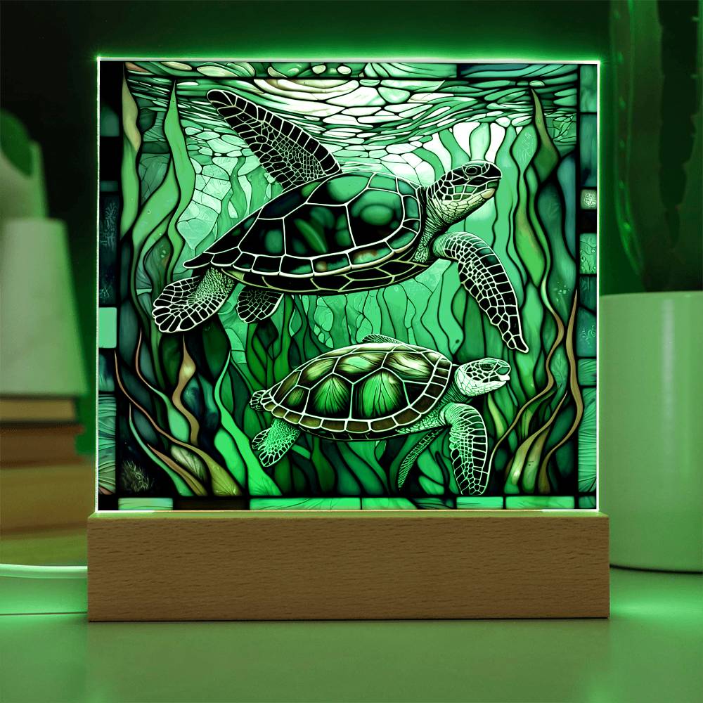 Stainedglass Turtle- Acrylic