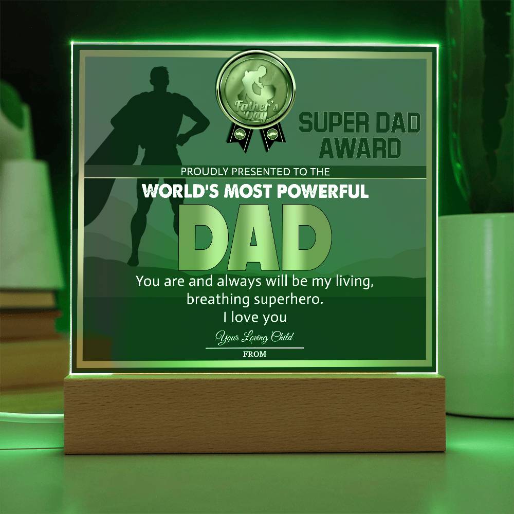 Dad-Super Dad Award-Acrylic