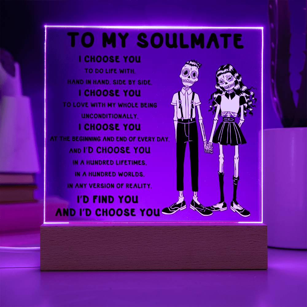 Soulmate-Hundred Lifetimes-Acrylic Plaque