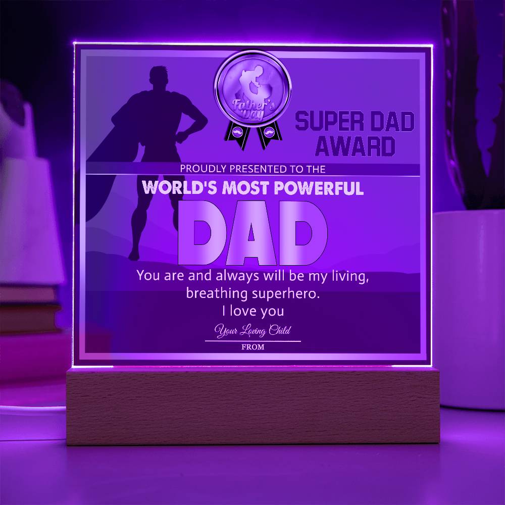 Dad-Super Dad Award-Acrylic