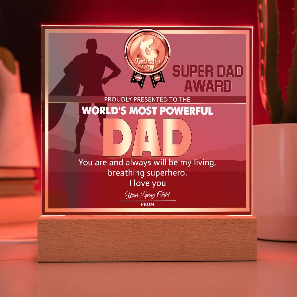 Dad-Super Dad Award-Acrylic