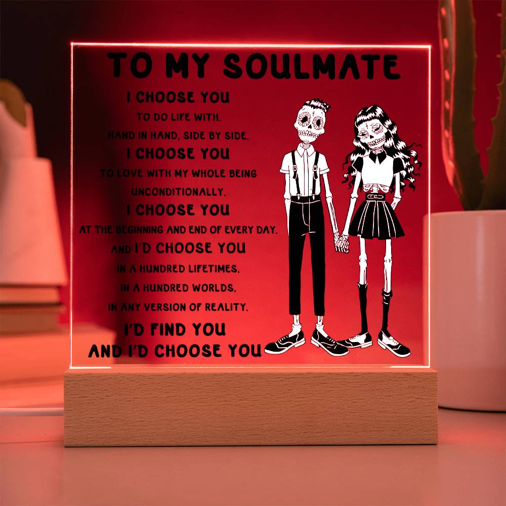 Soulmate-Hundred Lifetimes-Acrylic Plaque