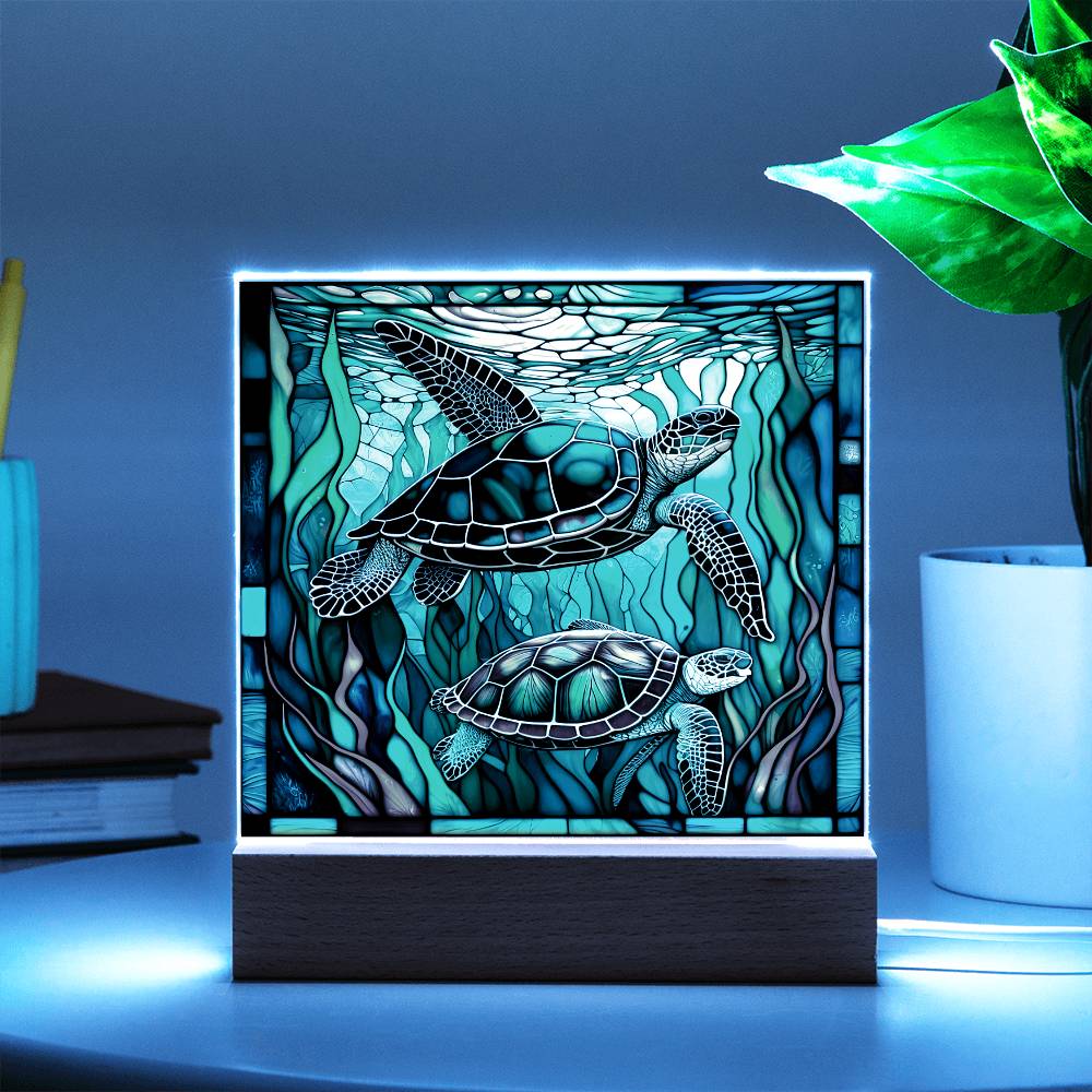 Stainedglass Turtle- Acrylic