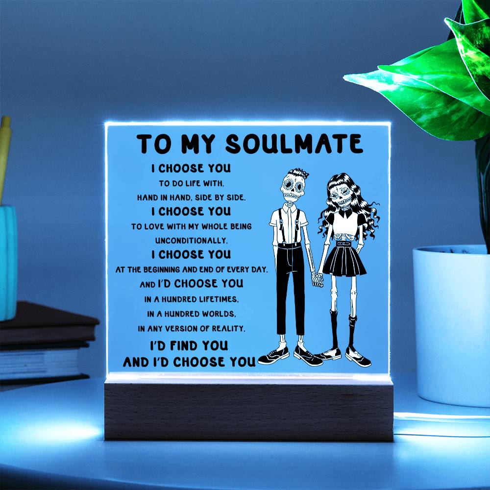 Soulmate-Hundred Lifetimes-Acrylic Plaque