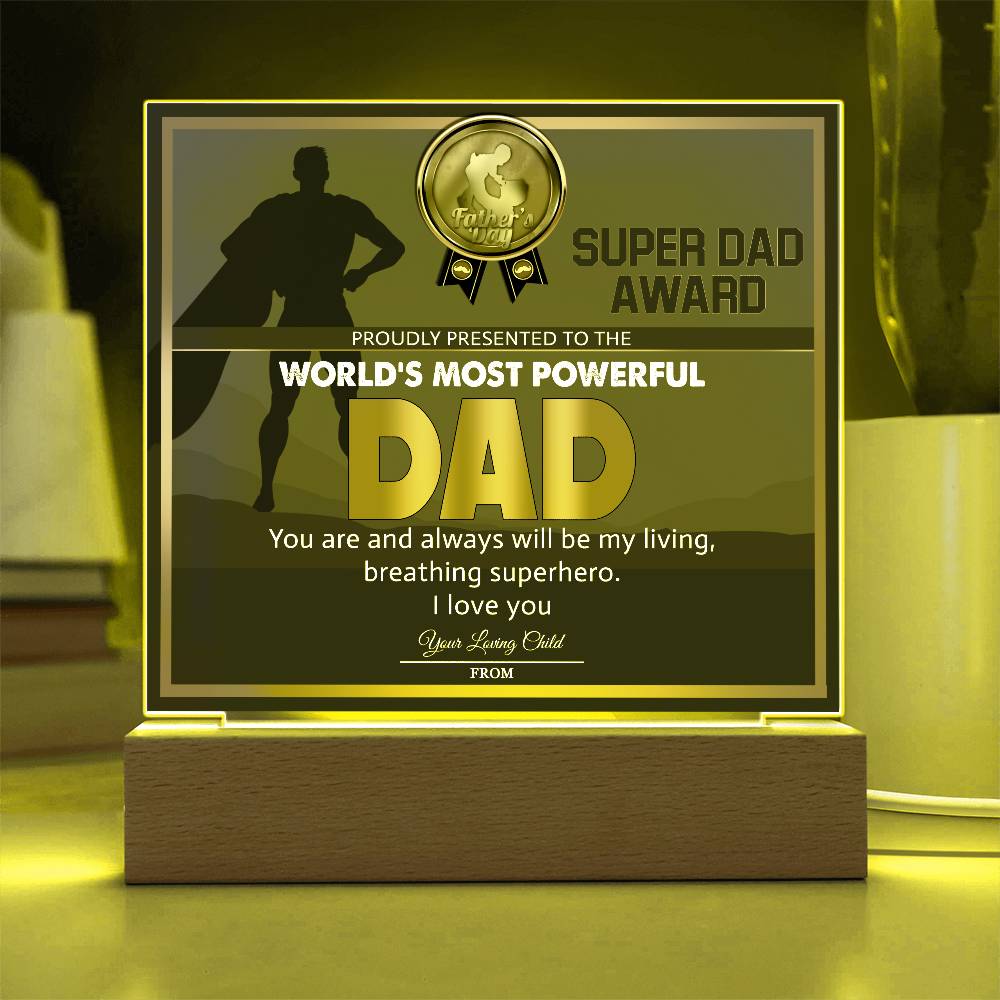 Dad-Super Dad Award-Acrylic