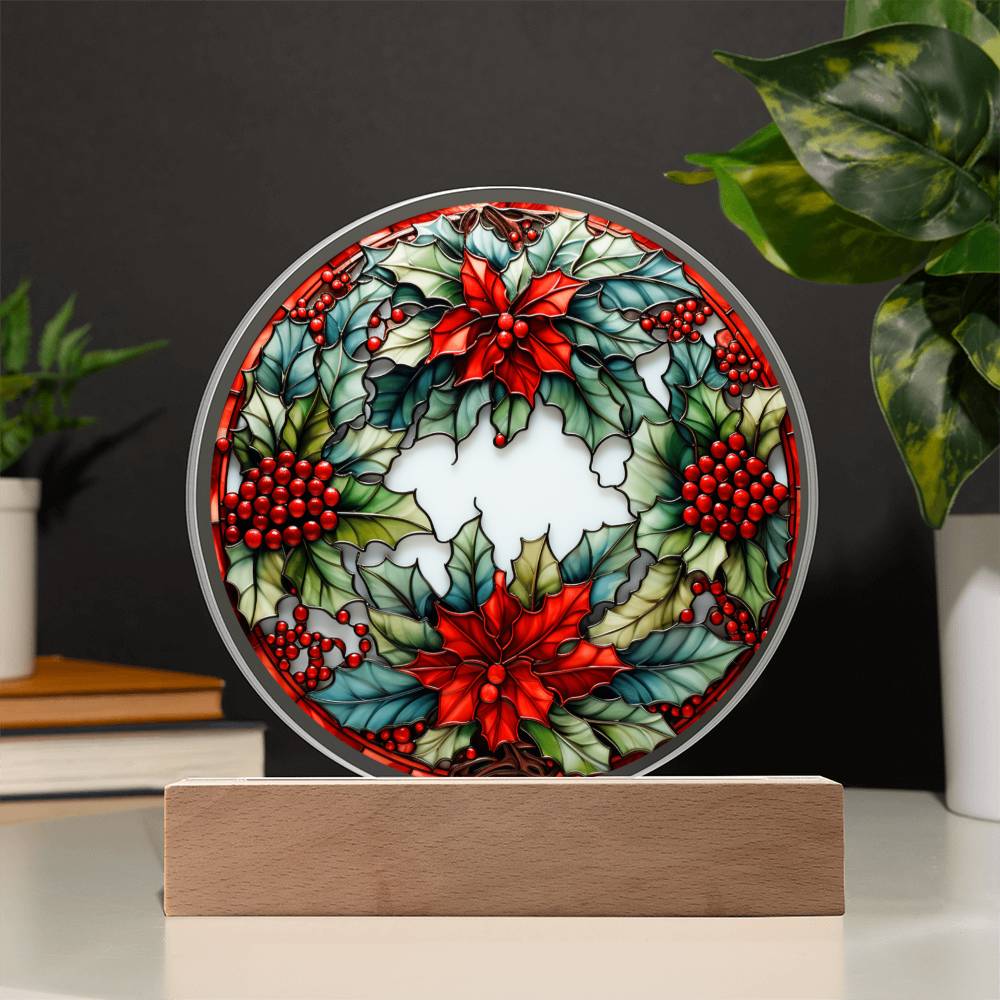 Christmas Wreath-AcrylicCircle