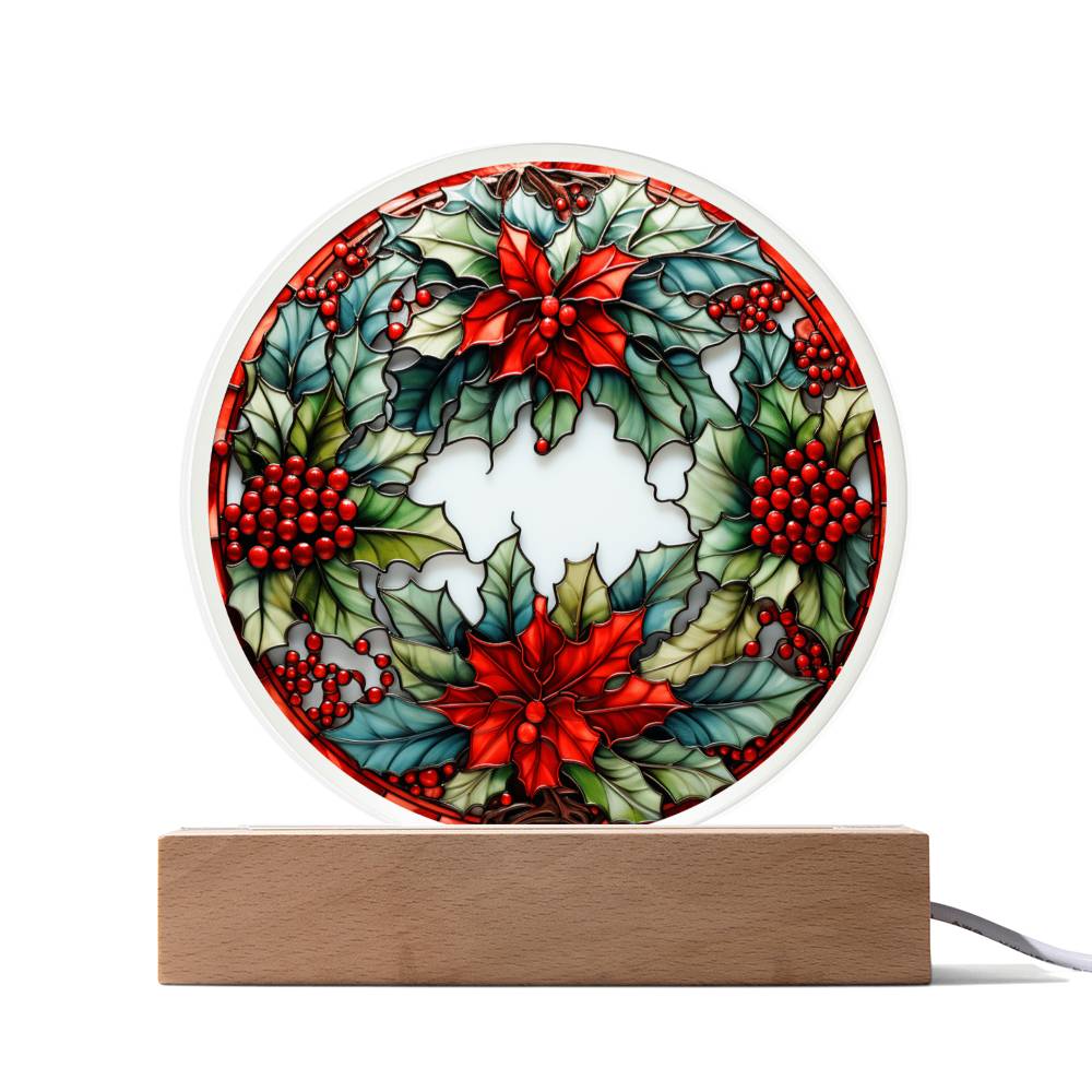 Christmas Wreath-AcrylicCircle