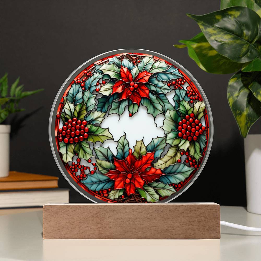 Christmas Wreath-AcrylicCircle