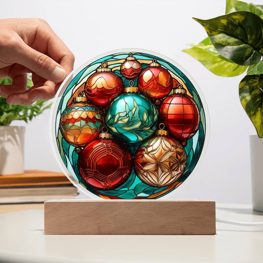 Christmas Balls-Acrylic Circle