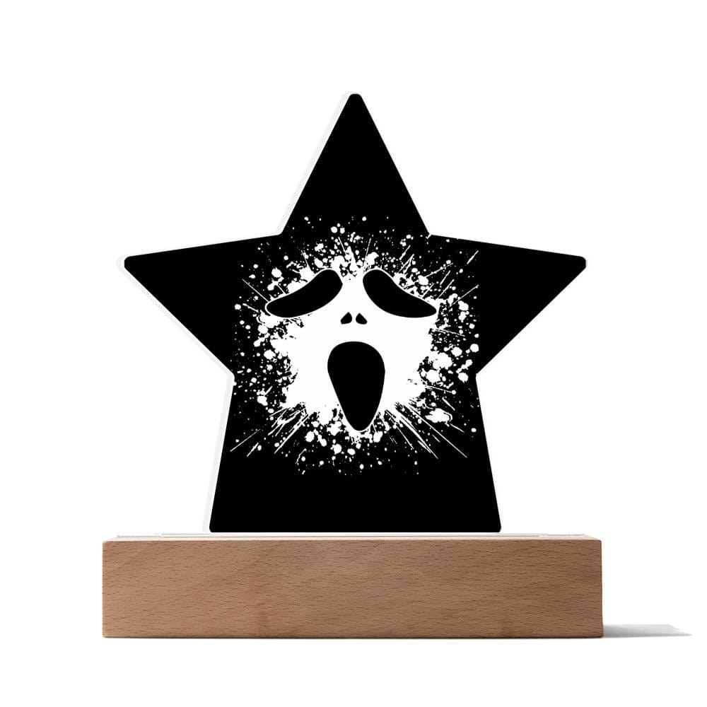 Beautiful Skull Acrylic, Amazing Printed Star Acrylic Plaque