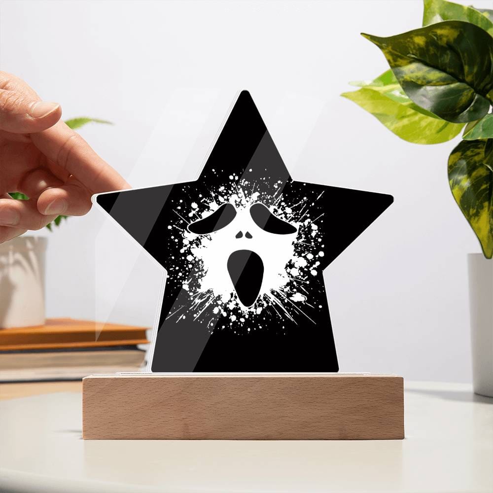 Beautiful Skull Acrylic, Amazing Printed Star Acrylic Plaque