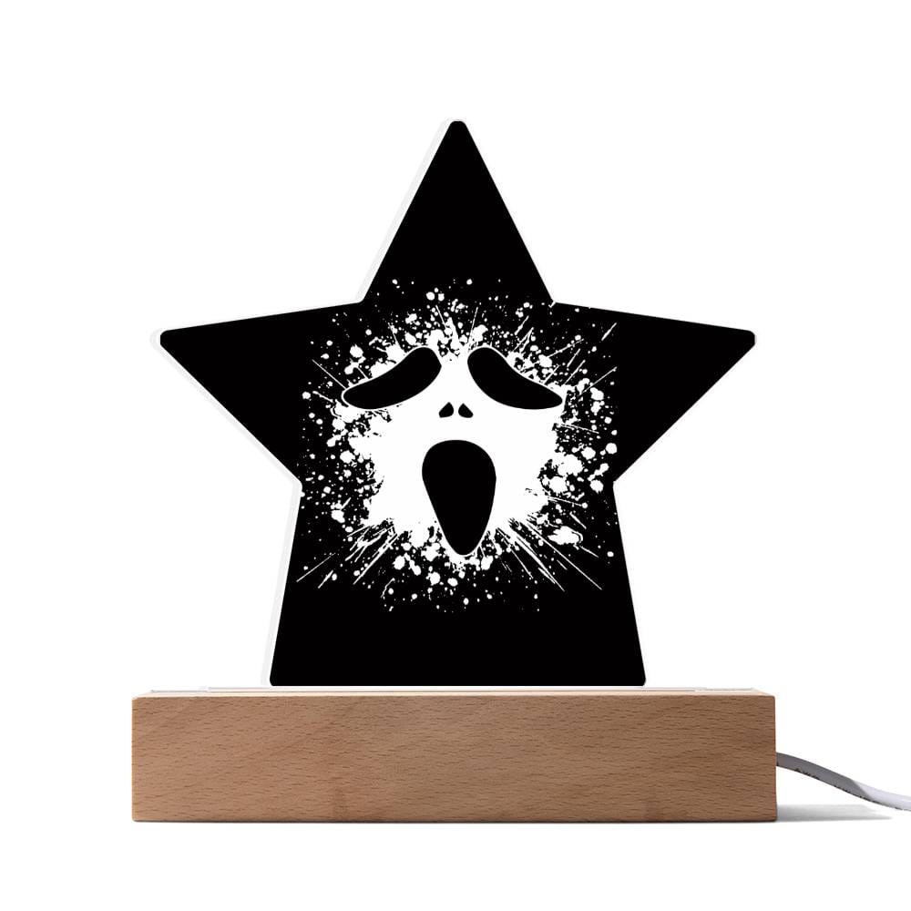 Beautiful Skull Acrylic, Amazing Printed Star Acrylic Plaque