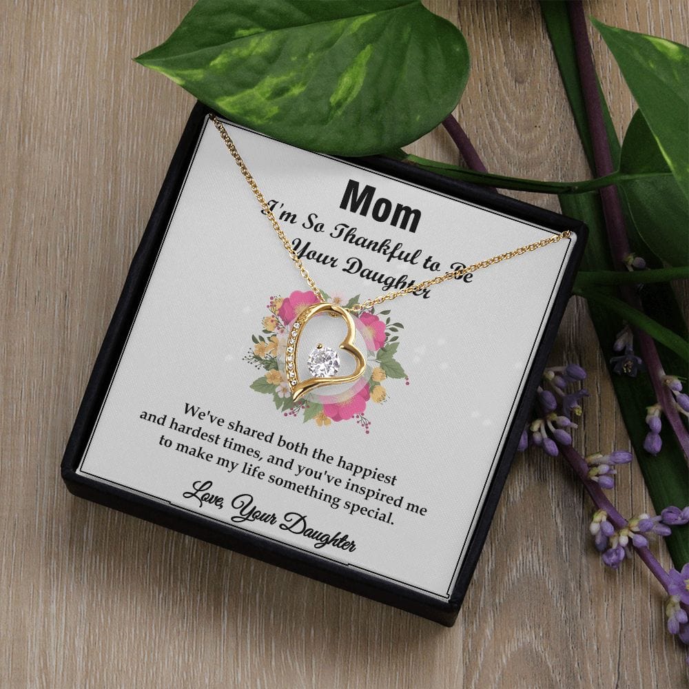 Forever Love Necklace Gift For Mom, Excellent Anniversary Gift for Mom