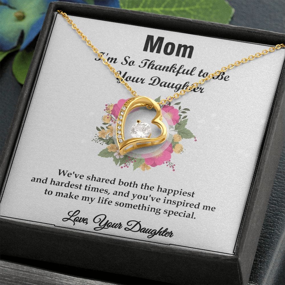 Forever Love Necklace Gift For Mom, Excellent Anniversary Gift for Mom