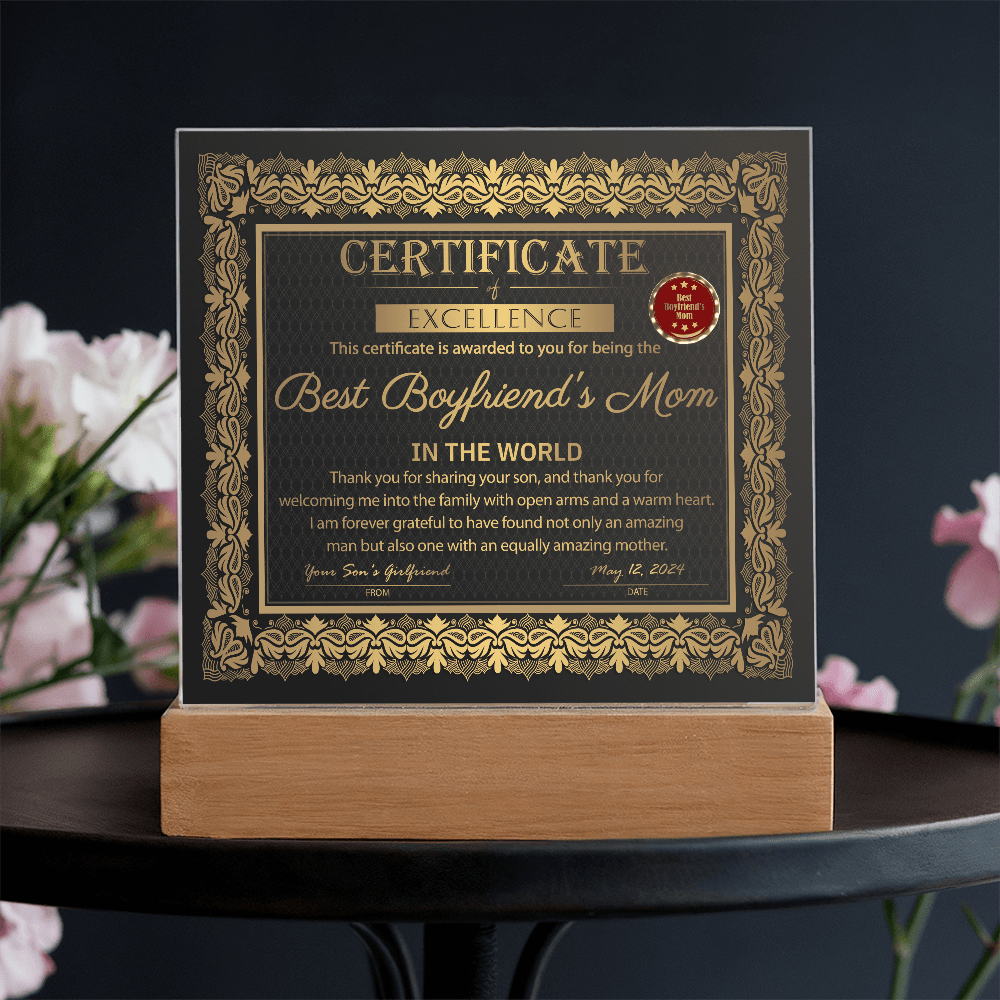 Boyfriend_s Mom certificate of excellence-Acrylic.