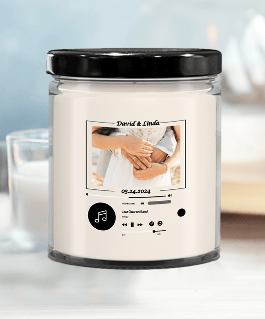 Anniversary Personalized Candle, Excellent Gift For Couple