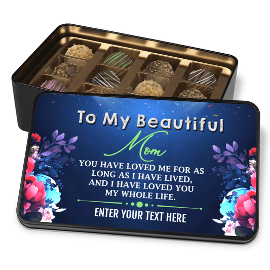 Milk Chocolate Truffle Personalized Gift Ideas for Her, Amazing Gift for Mom,