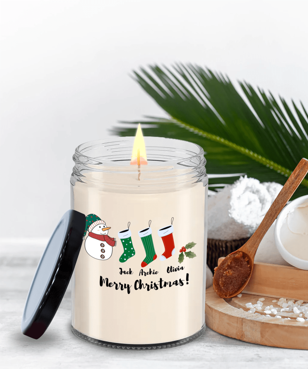 Personalized Children Names Candle-16 Oz Vanilla Soy Candle