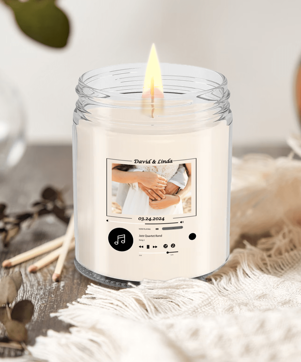 Anniversary Personalized Candle, Excellent Gift For Couple