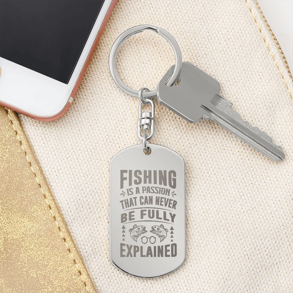 Engraved Dog Tag Keychain, Excellent Gift for Dad