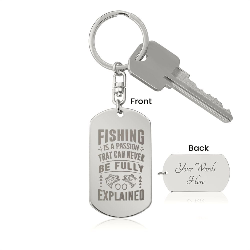 Engraved Dog Tag Keychain, Excellent Gift for Dad