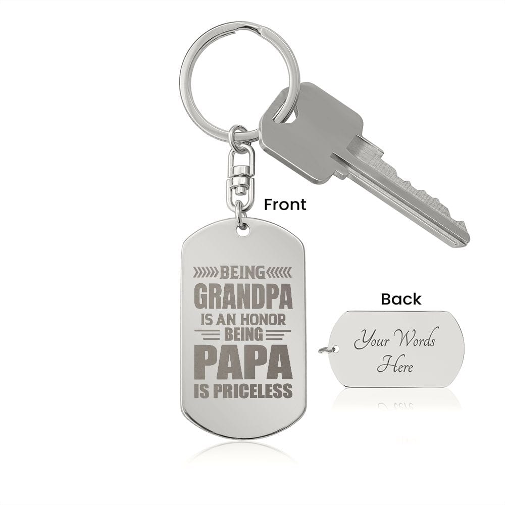 Best Gift for Grandpa, Amazing Dog Tag Gift for Grandpa