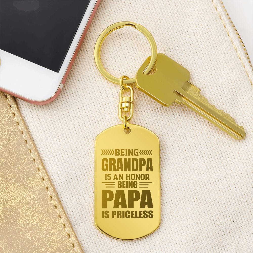 Best Gift for Grandpa, Amazing Dog Tag Gift for Grandpa